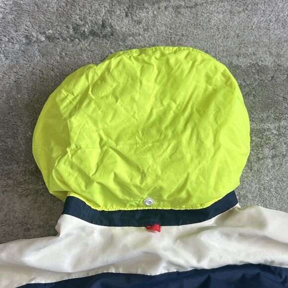 Helly Hansen Sailing Ski Jacket Men Small 46-48 Chest Hidden Hood Red White Blue - Picture 11 of 14